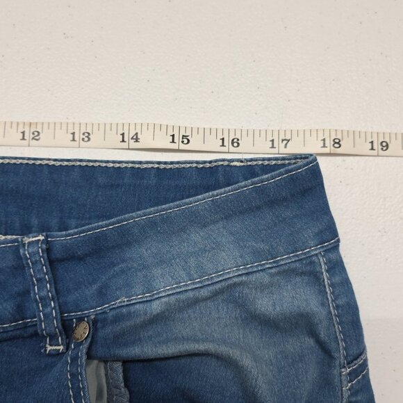 VIP JEANS Womens Size 16 Tall (Actual 35x30) Skinny Whiskering  EUC - Picture 9 of 12